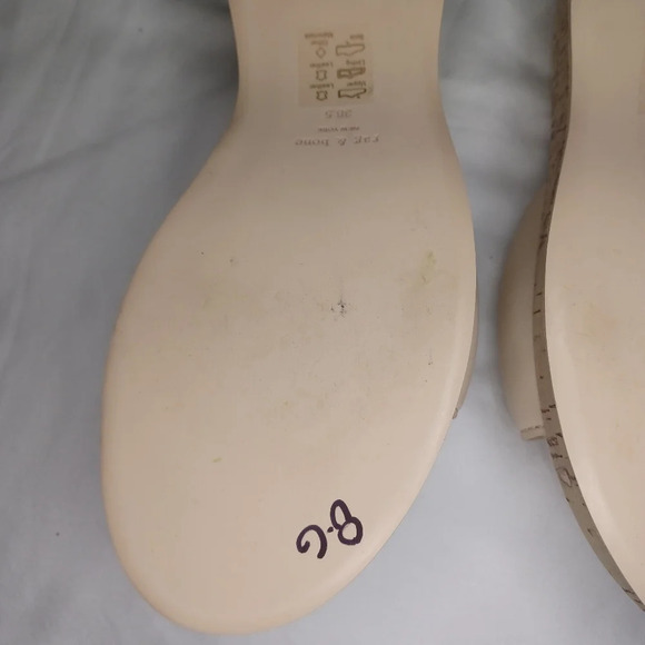 Rag & Bone Sommer Leather Platform Slides Size 38.5 US 8.5 - Picture 12 of 16